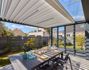 pergola départ vitré