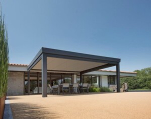 pergola toit plat