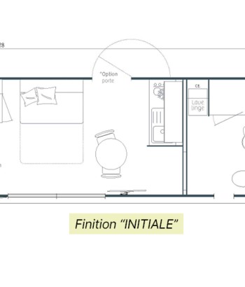 Studio de jardin ORIGAMI "studio" 20 m² INITIALE