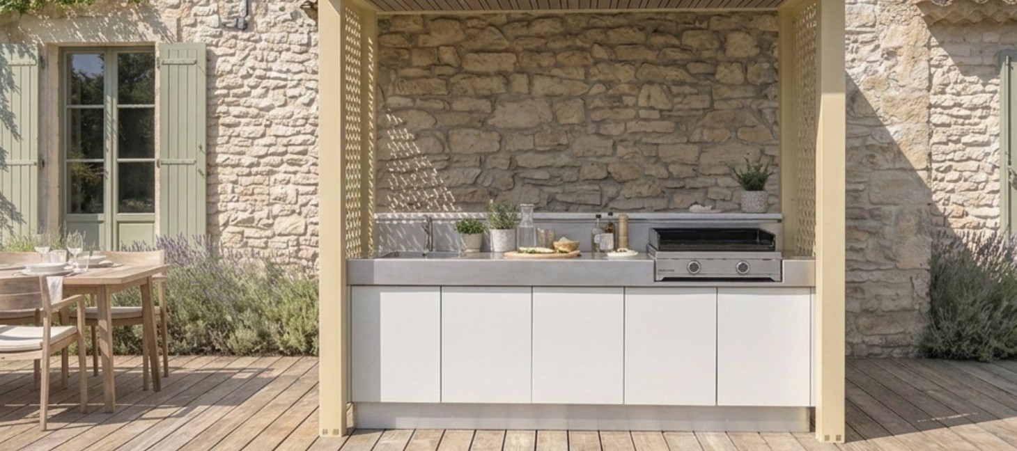 Cuisine d’été avec barbecue