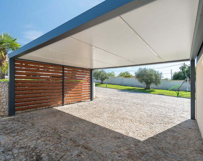 Carport Abri de voiture avec box