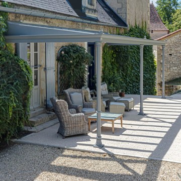 Pergola Luminov avec toiture en verre