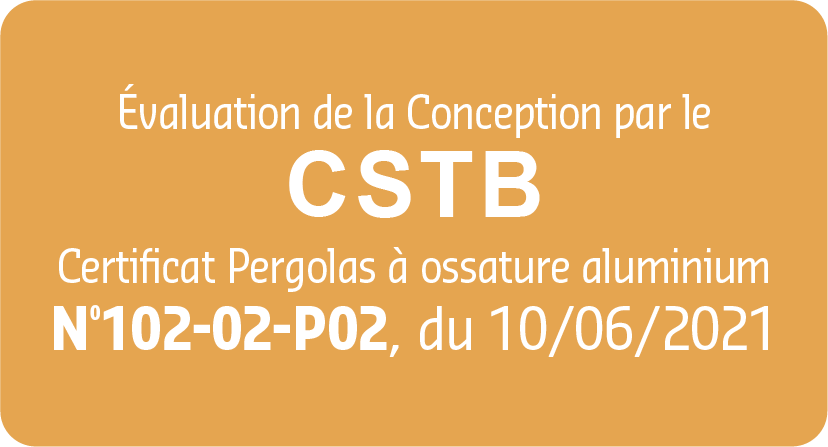 Attestation CSTB Pergola
