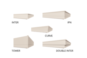 5 corniches possibles