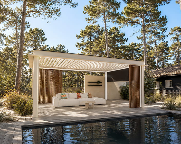 Pergola Bioclimatique à lames orientables