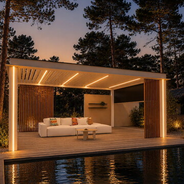 Pergola Bioclimatique à lames orientables
