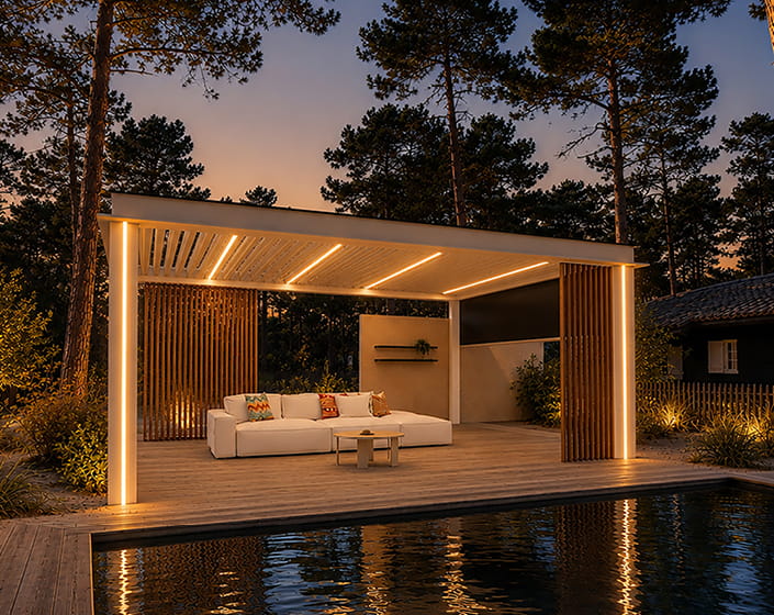 Pergola Bioclimatique à lames orientables