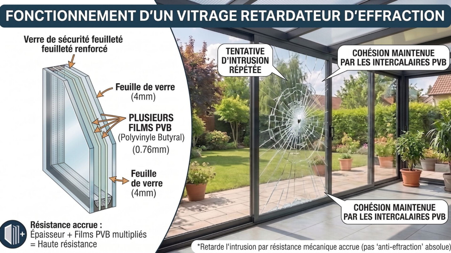vitrage retardateur d'effraction