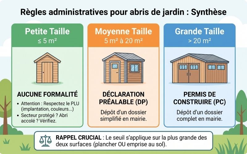 règles administratives abri jardin