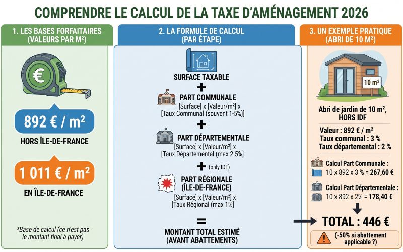 taxe d'aménagement 2026